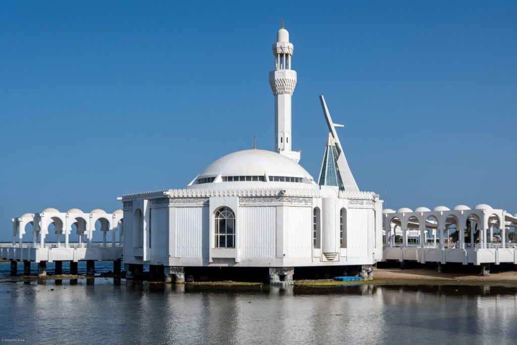 Al-Rahma Mosque on the Red Sea waterfront, Jeddah