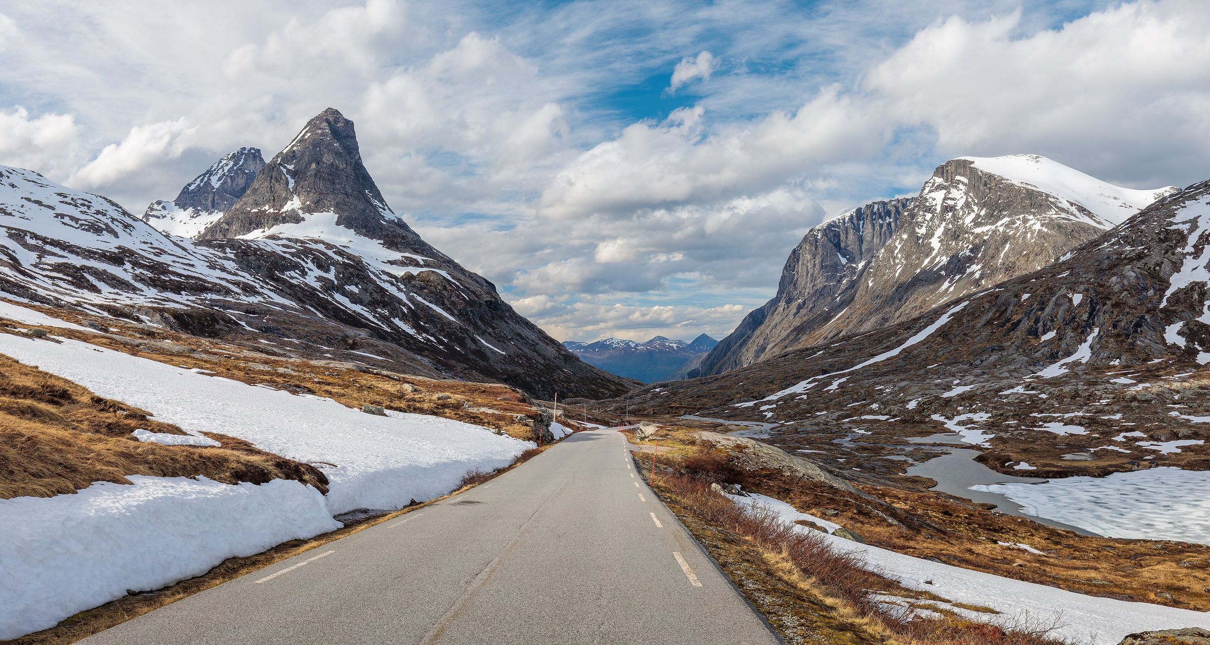 Mountain road towards Trollstigen, Møre og Romsdal, Norway